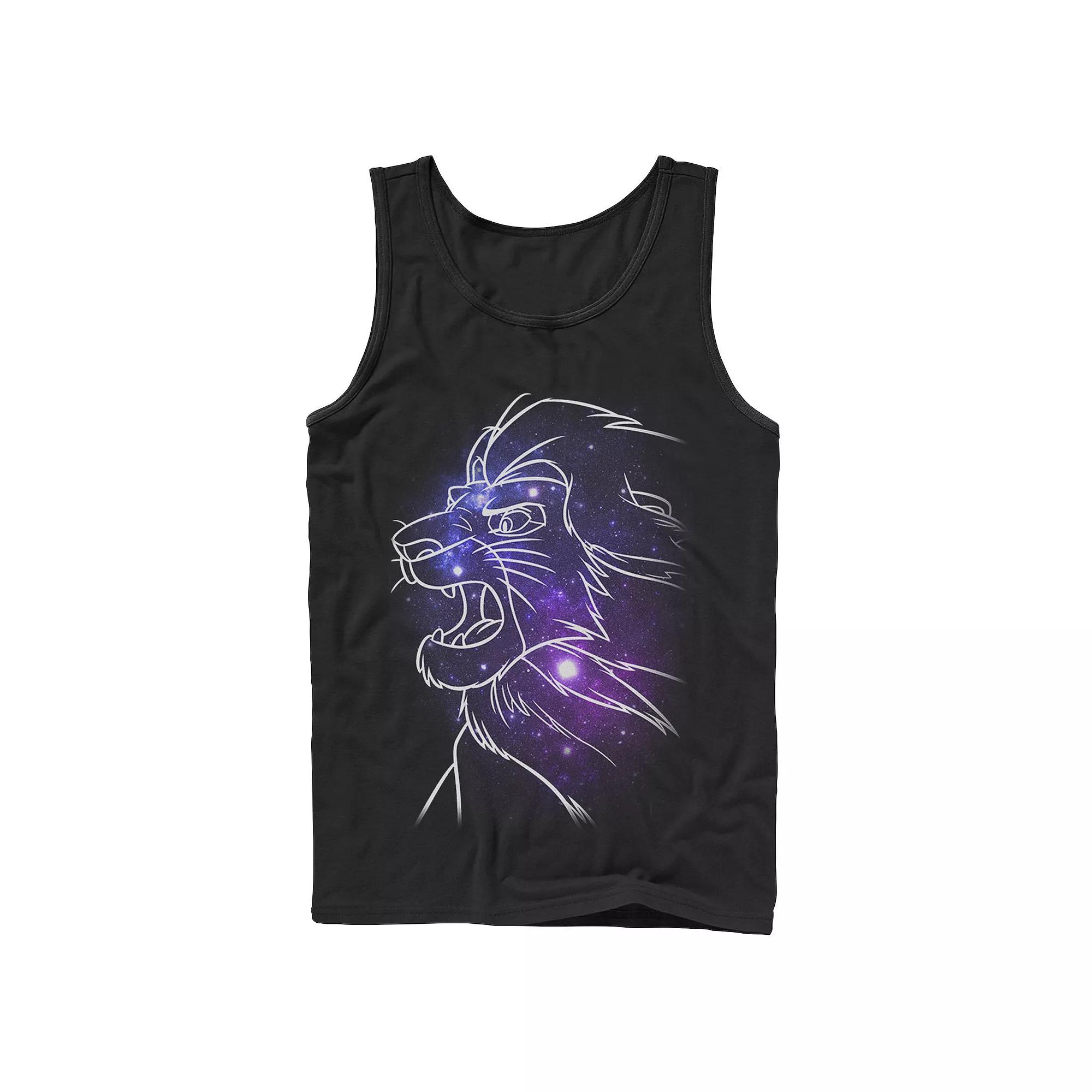 Disney's The Lion King Mufasa Men's Galaxies Tank Top,  Product Image
