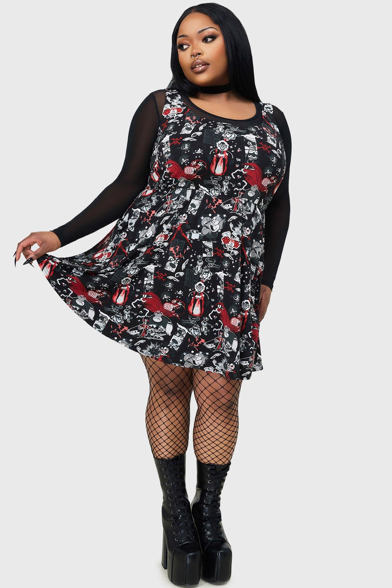 Evil Inside Skater Dress Female Product Image