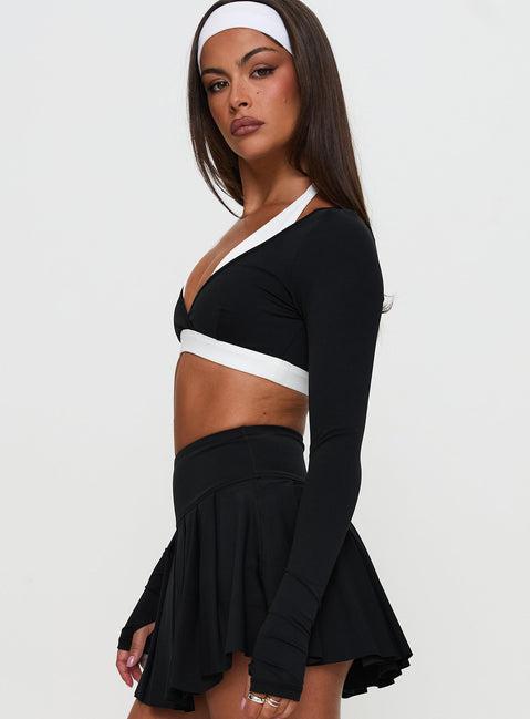 Dynamic Pleat Active Skort Black Product Image