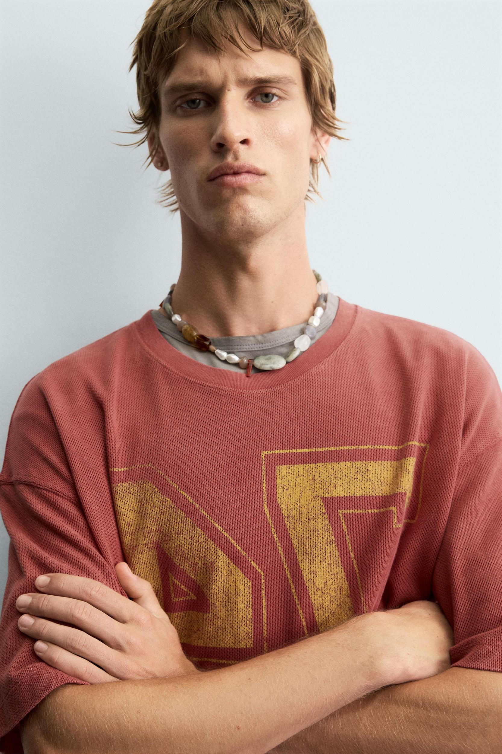 VARSITY OPEN WEAVE T-SHIRT Product Image