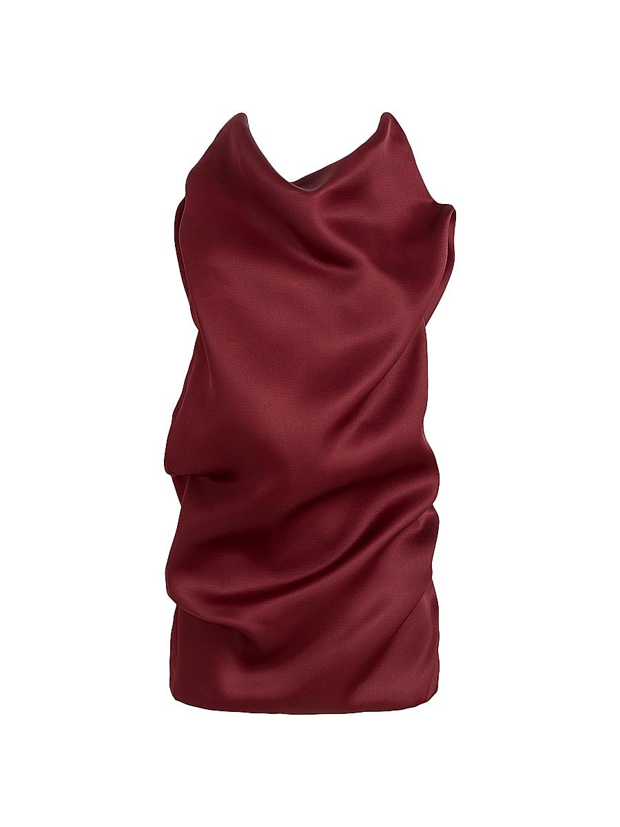 Womens Luola Ruched Silk Sleeveless Top Product Image