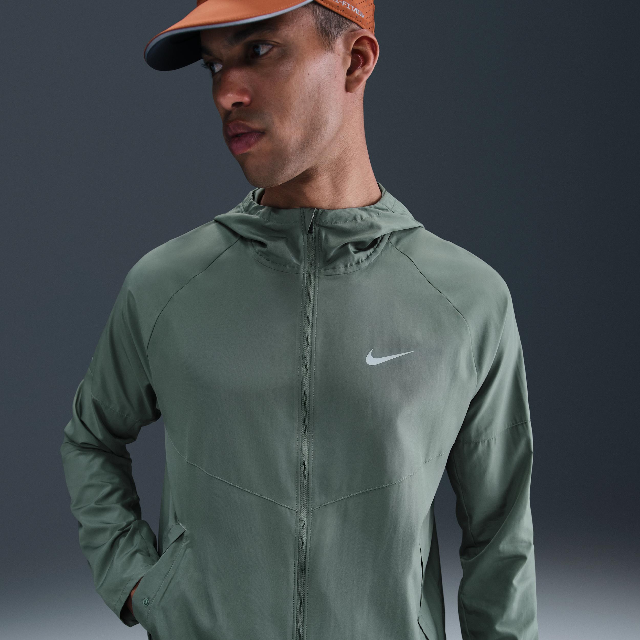 Nike Mens Miler Repel Running Jacket | DD4746-364 Product Image