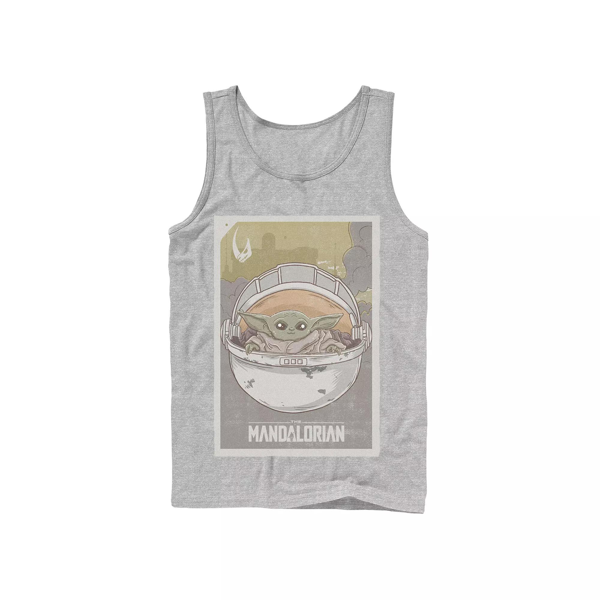 Men's Star Wars The Mandalorian The Child aka Baby Yoda Poster Tank Top,  Product Image