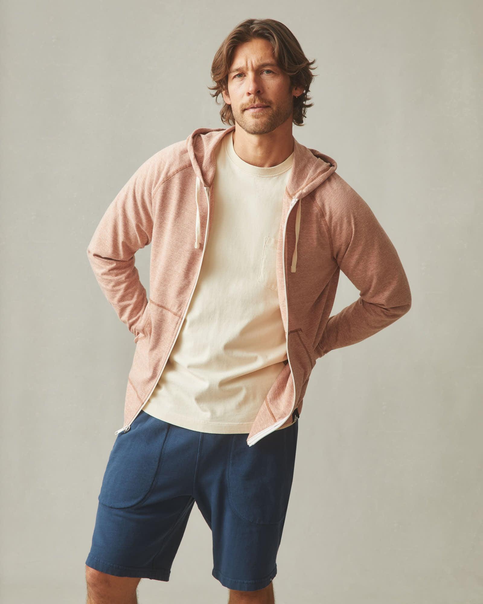 Men's Lightweight Full Zip - Canyon Clay Heather Product Image