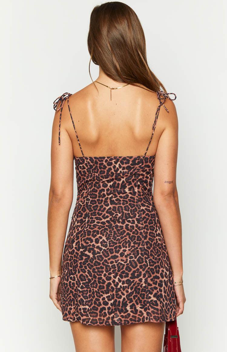 Penny Lane Leopard Print Mini Dress Girls Product Image