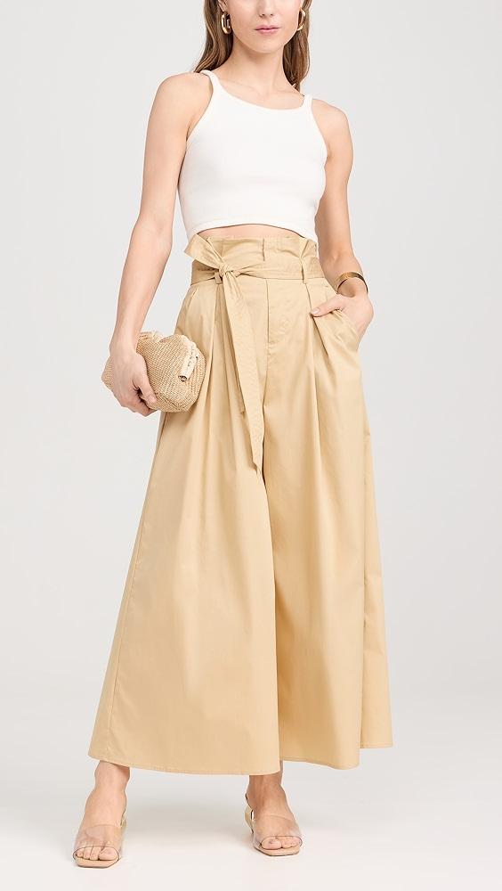 L'AGENCE Lowen Paperbag Crop Pants | Shopbop Product Image