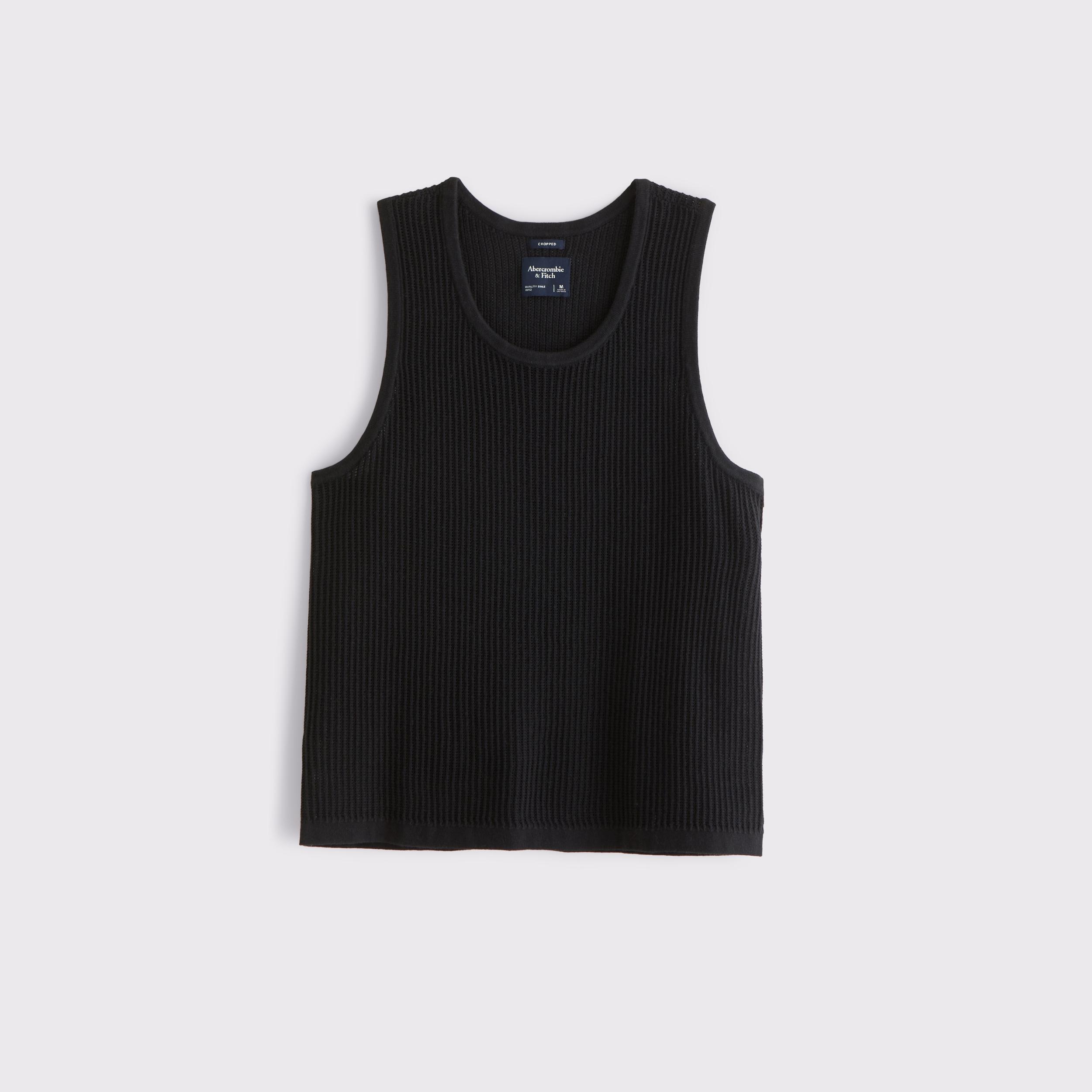 Cropped Classic Stitch Sweater Tank Product Image