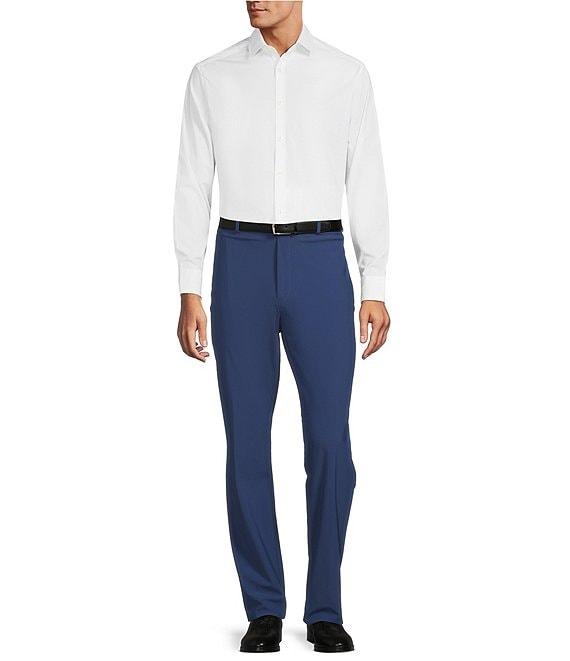 Hart Schaffner Marx New York Fit Flat Front Solid Dress Pants Product Image