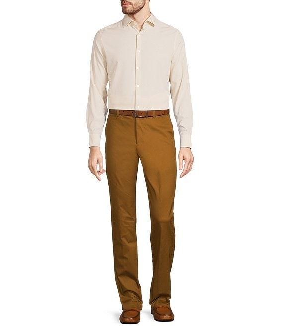 Murano Wardrobe Essentials Alex Slim Fit Flat Front Washed Stretch Chino Pants Product Image