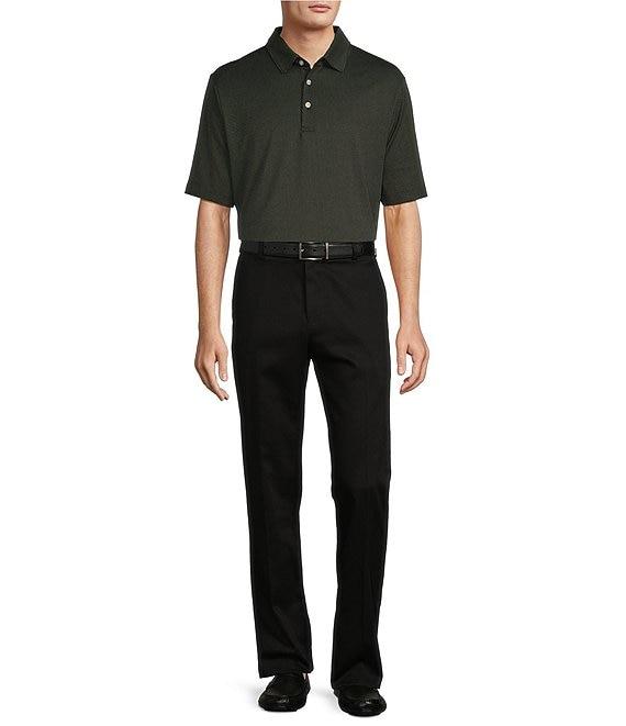 Roundtree & Yorke Performance Big & Tall The Fairway Short Sleeve Jacquard Polo Shirt Product Image