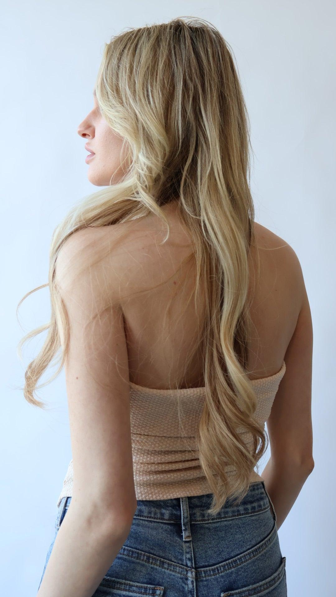 Asymmetric Hem Tube Top Product Image
