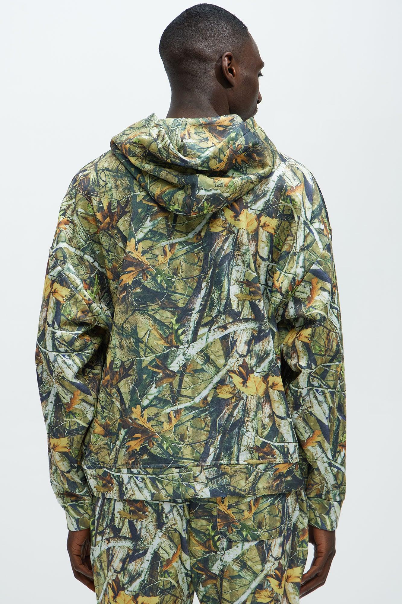Deep Hills Camo Oversized Hoodie - Camouflage Product Image