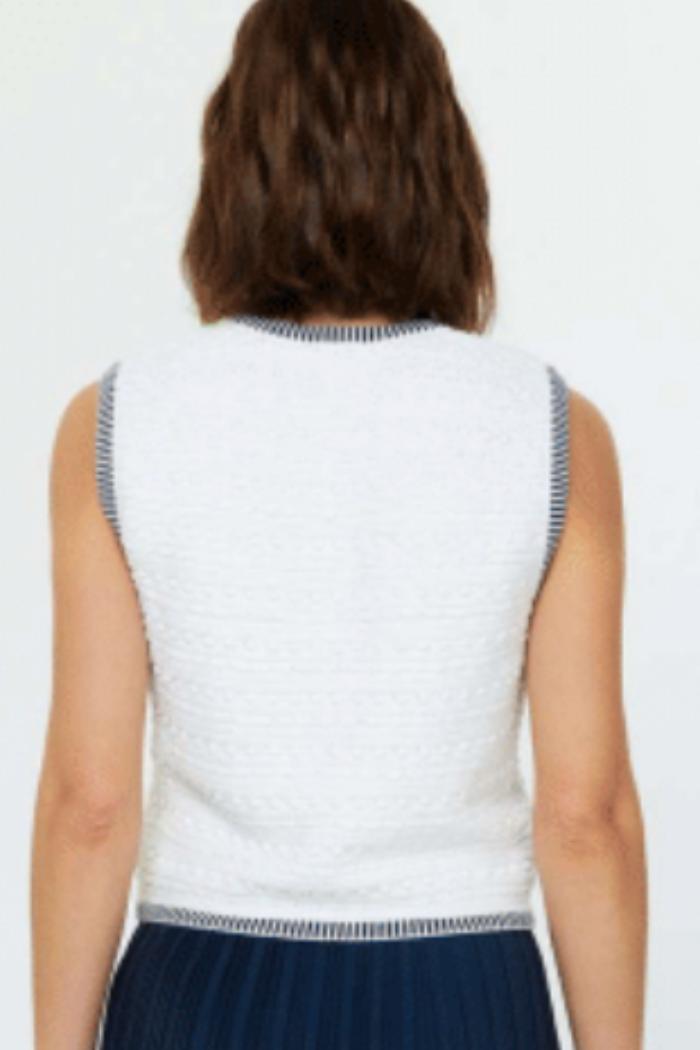 Button Down Sleeveless Vest Product Image