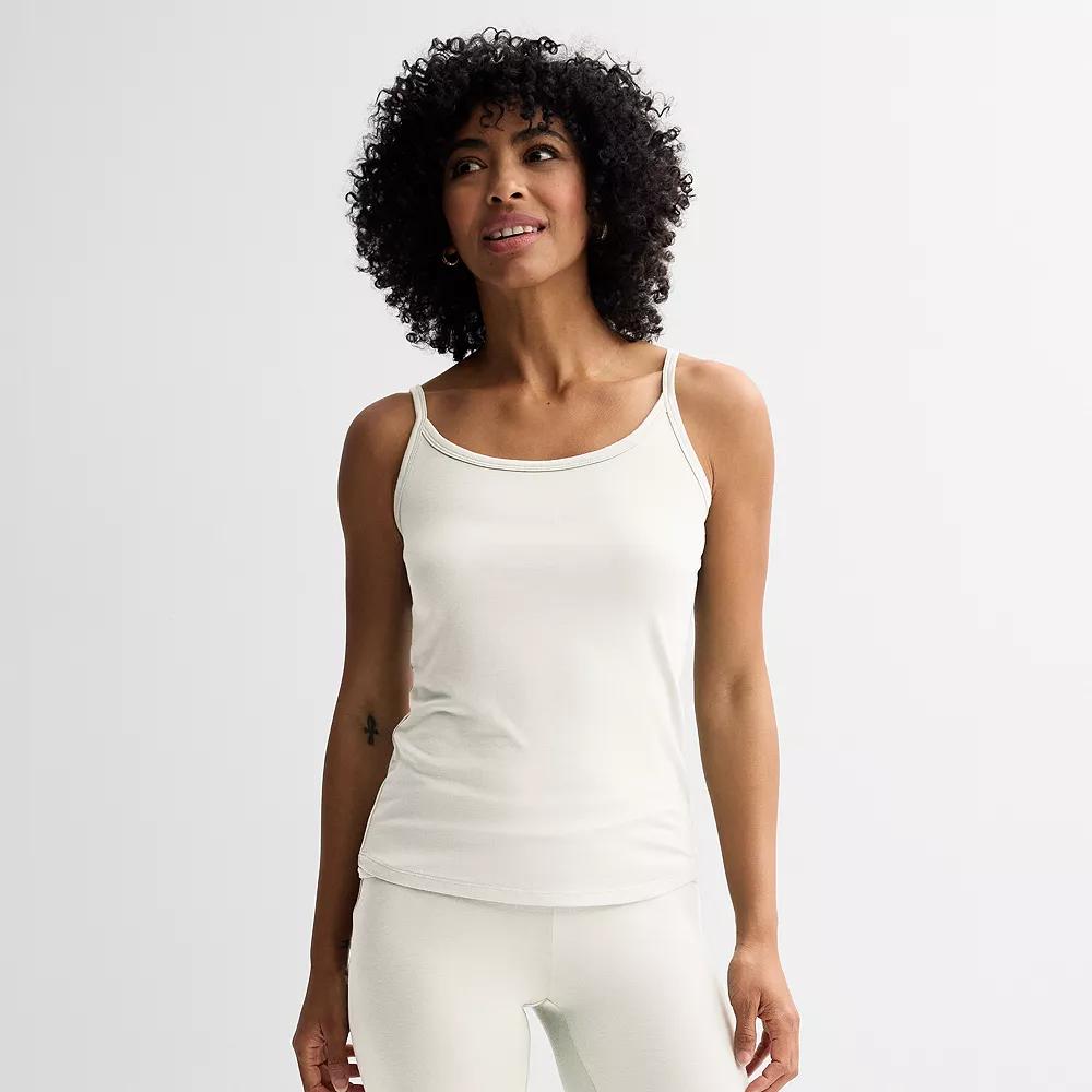 Women's Sonoma Goods For Life® Cami Sleep Top, Size: Small, Ivory Silk Product Image
