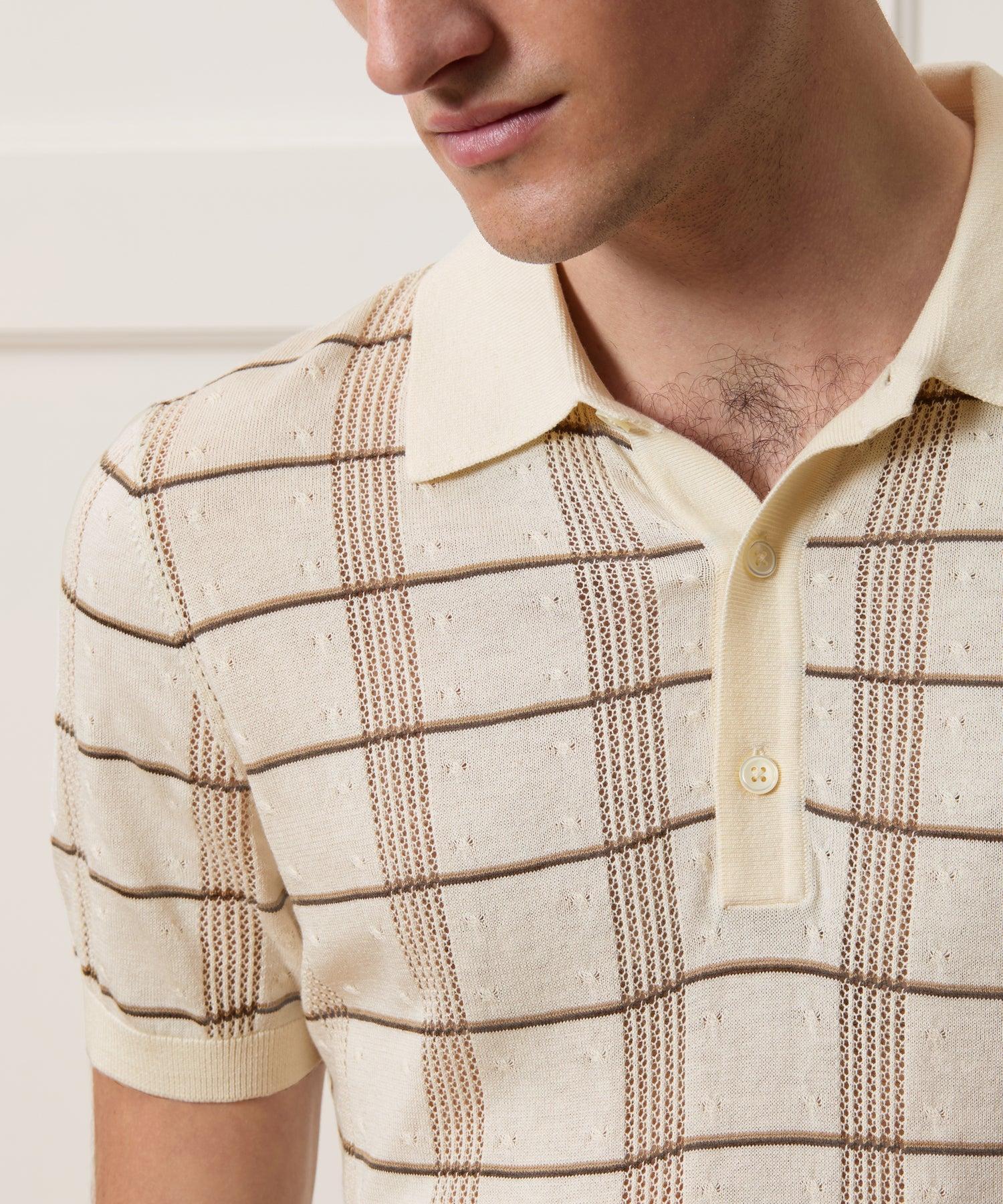 Silk-Cotton Sweater Polo Product Image