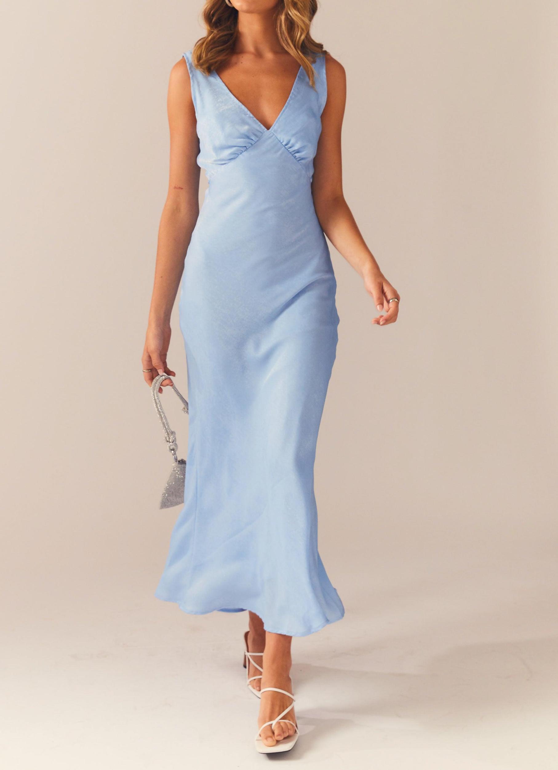 Loren Maxi Dress - Blue Product Image