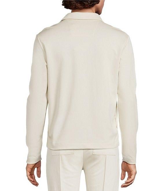 Murano Liquid Luxury Slim Fit Zip Shirt Jacket Product Image