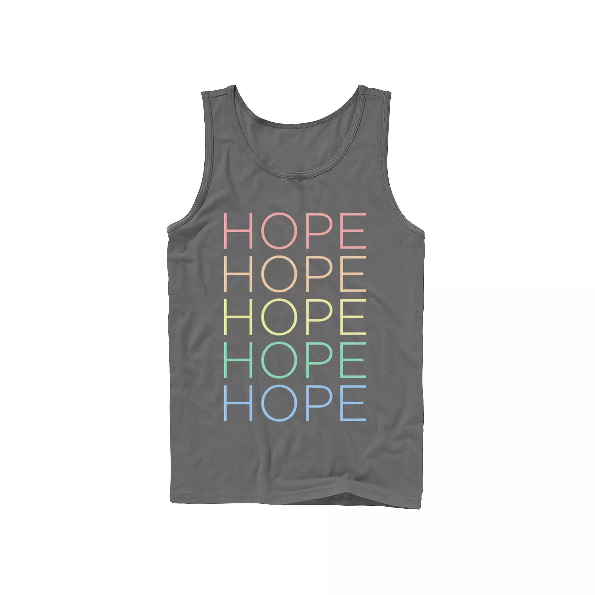 Men's Fifth Sun Hope Text Stack Tank Top,  Product Image