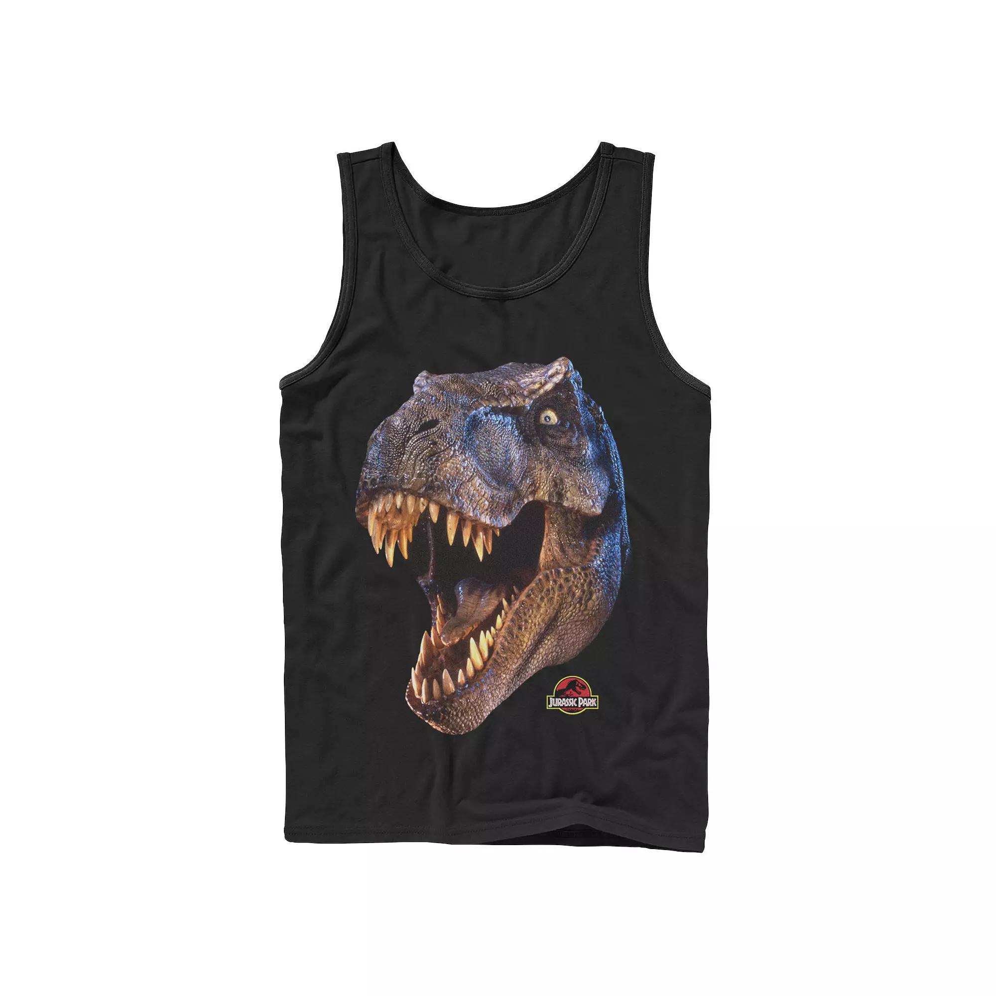 Men's Jurassic Park T-Rex Head Roar Tank Top,  Product Image