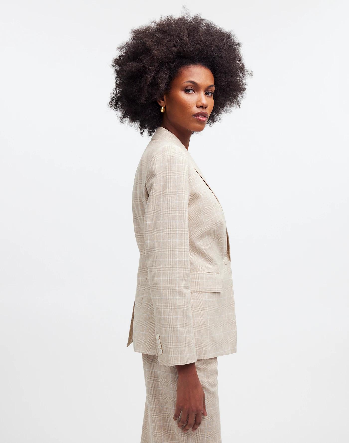 The Slim Blazer in Plaid Product Image