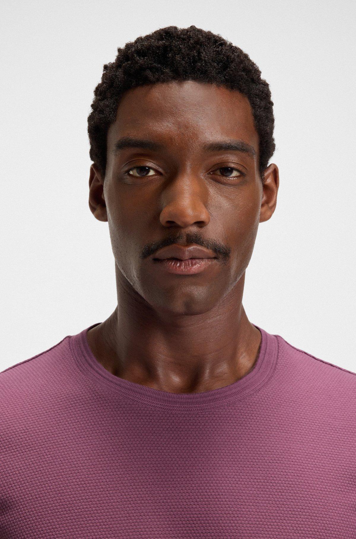  T-shirt with bubble-jacquard structure Product Image