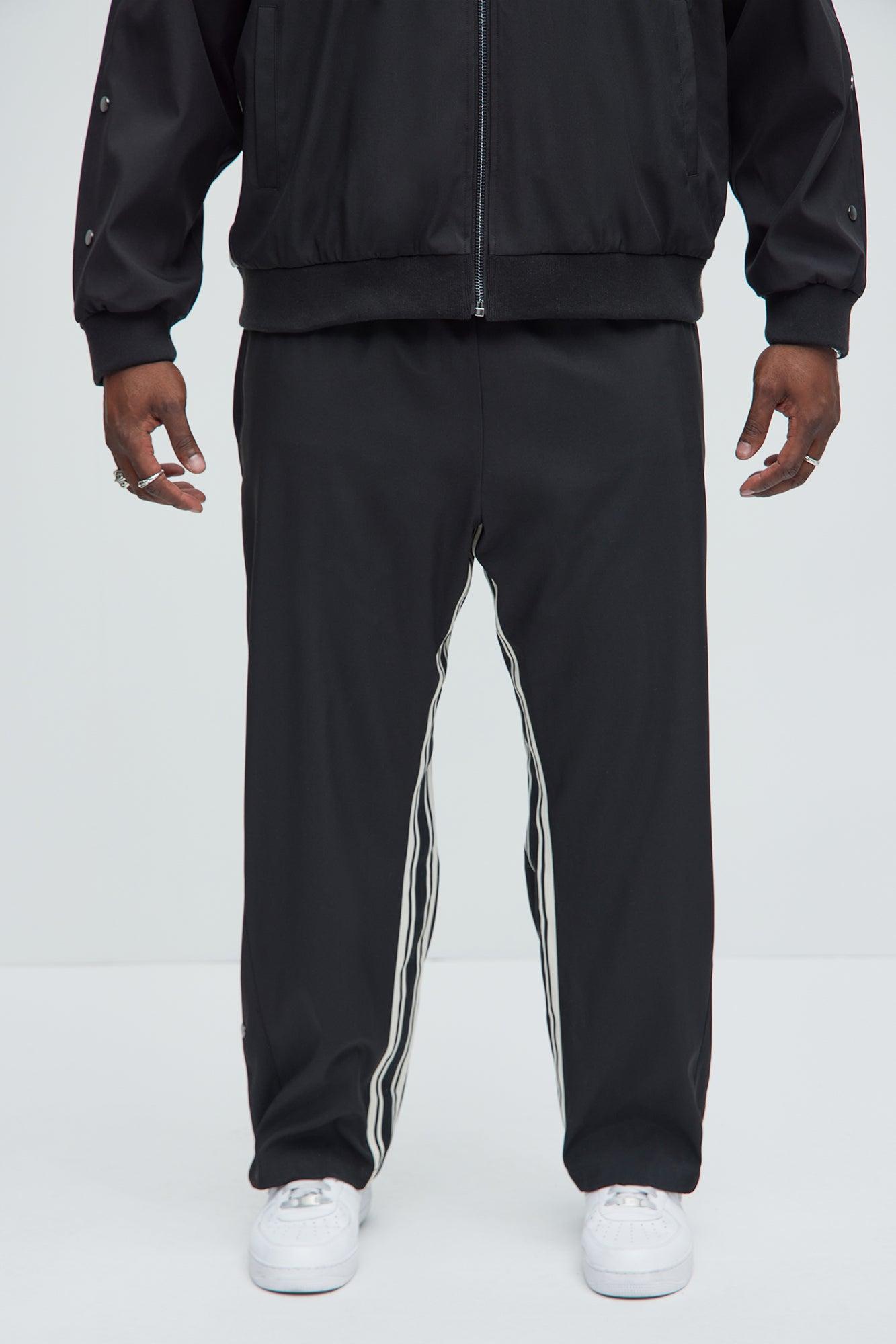 Standout Striped Track Pants - Black Product Image