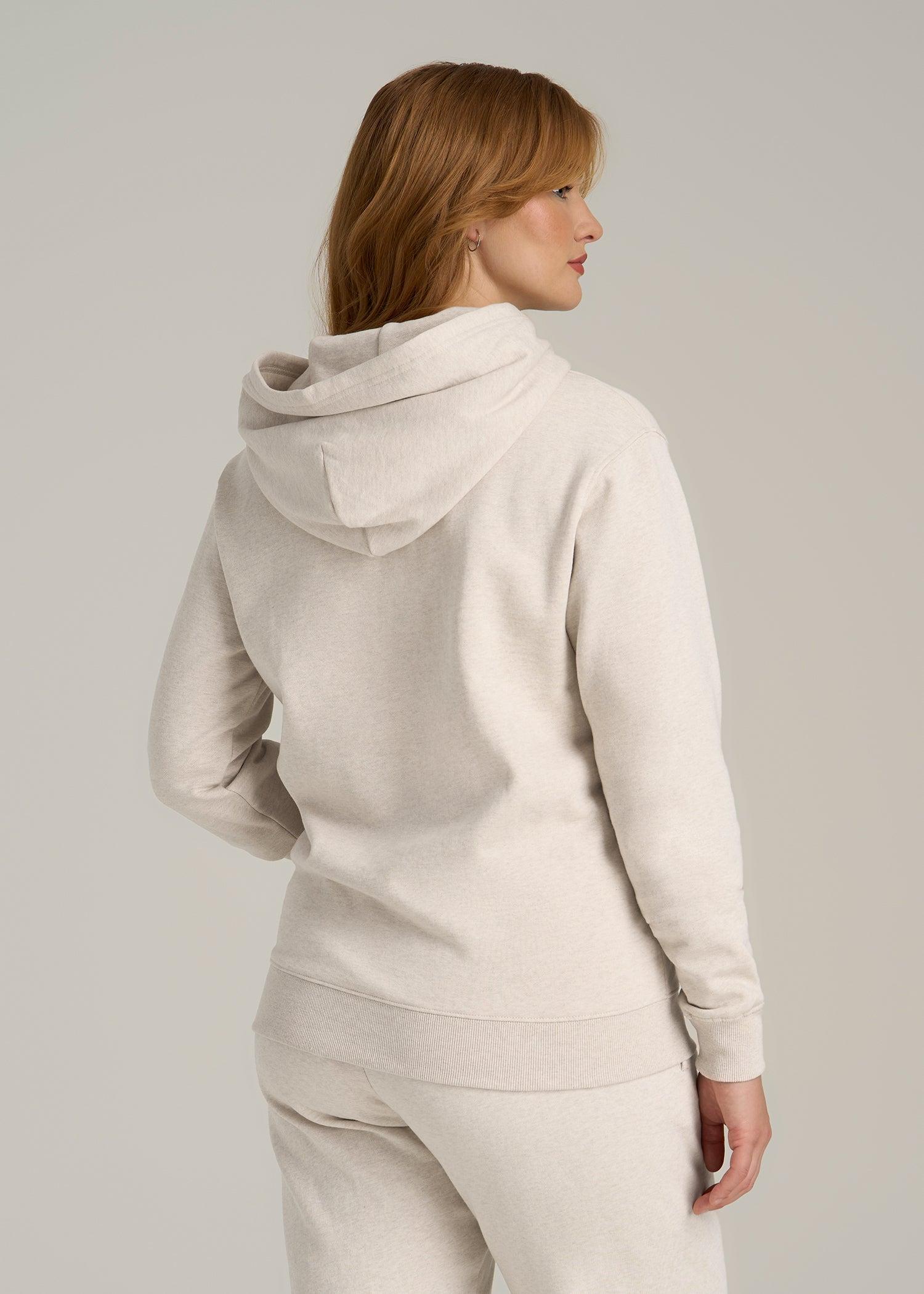 Wearever Fleece Relaxed Fit Hoodie for Tall Women in Oatmeal Mix Female Product Image