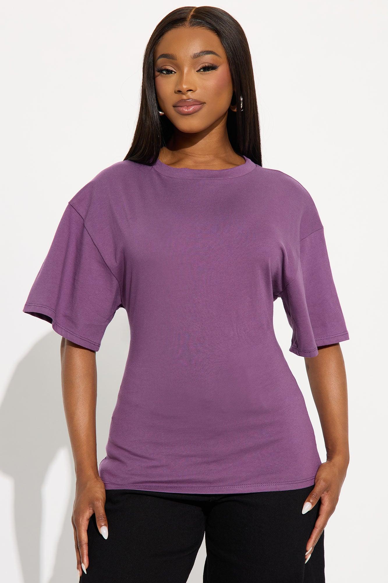 Babs Cinched Waist T Shirt - Plum Female Product Image