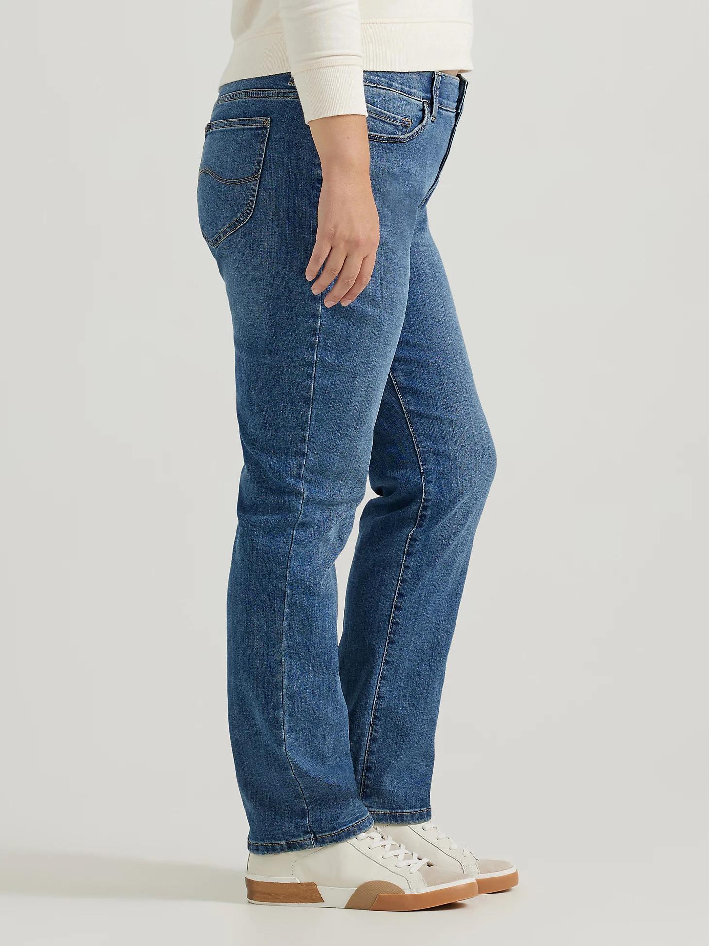 Women's Ultra Lux Comfort with Flex Motion Straight Jean (Plus) | Women's Jeans | Lee® Product Image