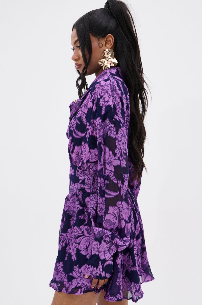 WOMAN OF THE HOUR PRINTED MINI DRESS Female Product Image