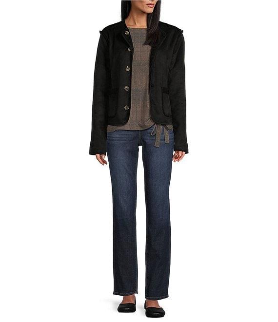 Westbound Reversible Collarless Button Front Jacket Product Image