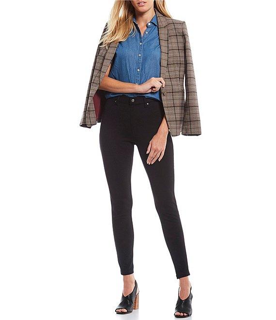 HUE Ultra Soft High Waisted Denim Skinny Jeggings Product Image