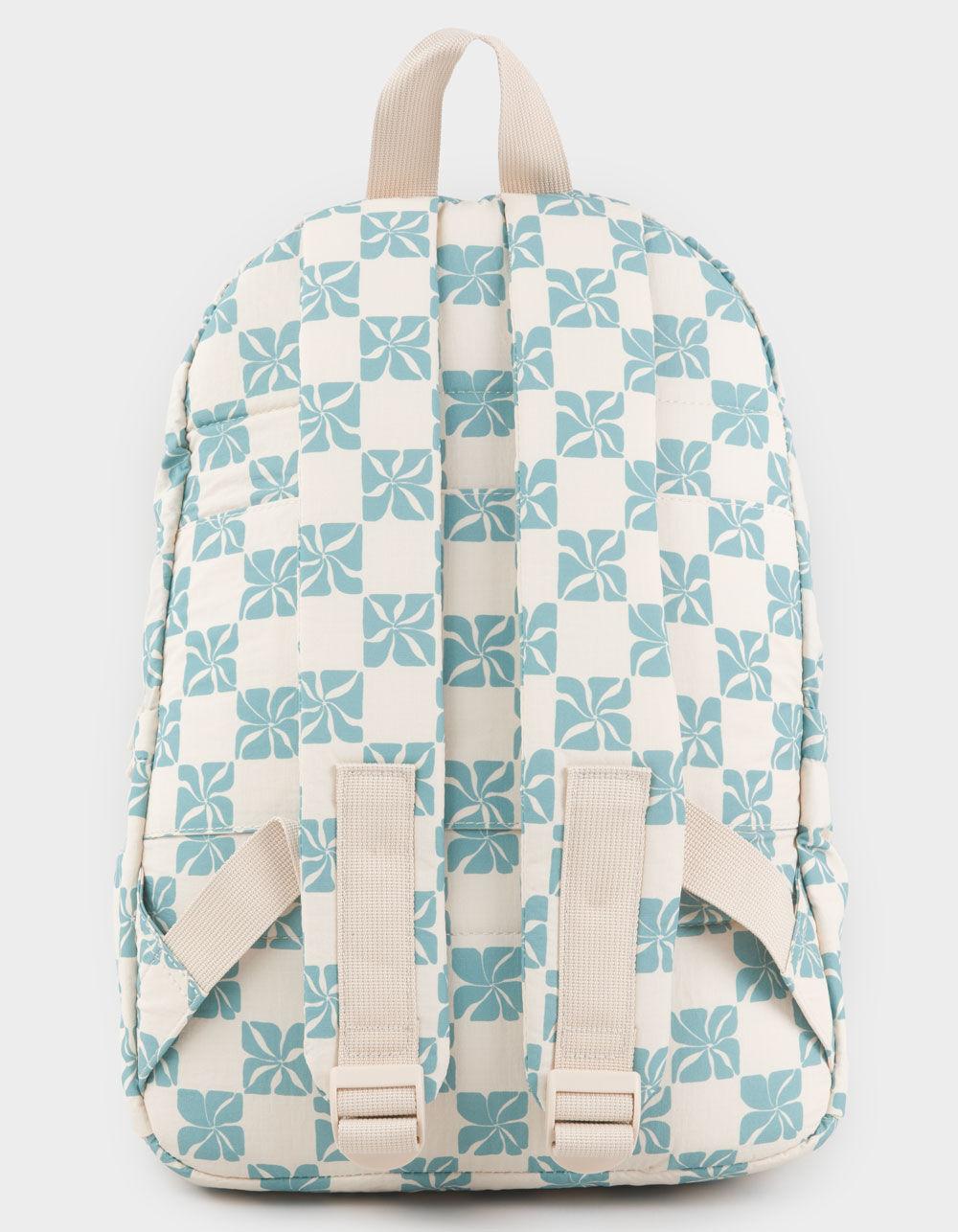 ALOHA Collection Pua Check Travel Light Backpack - TURQ COMBO Product Image