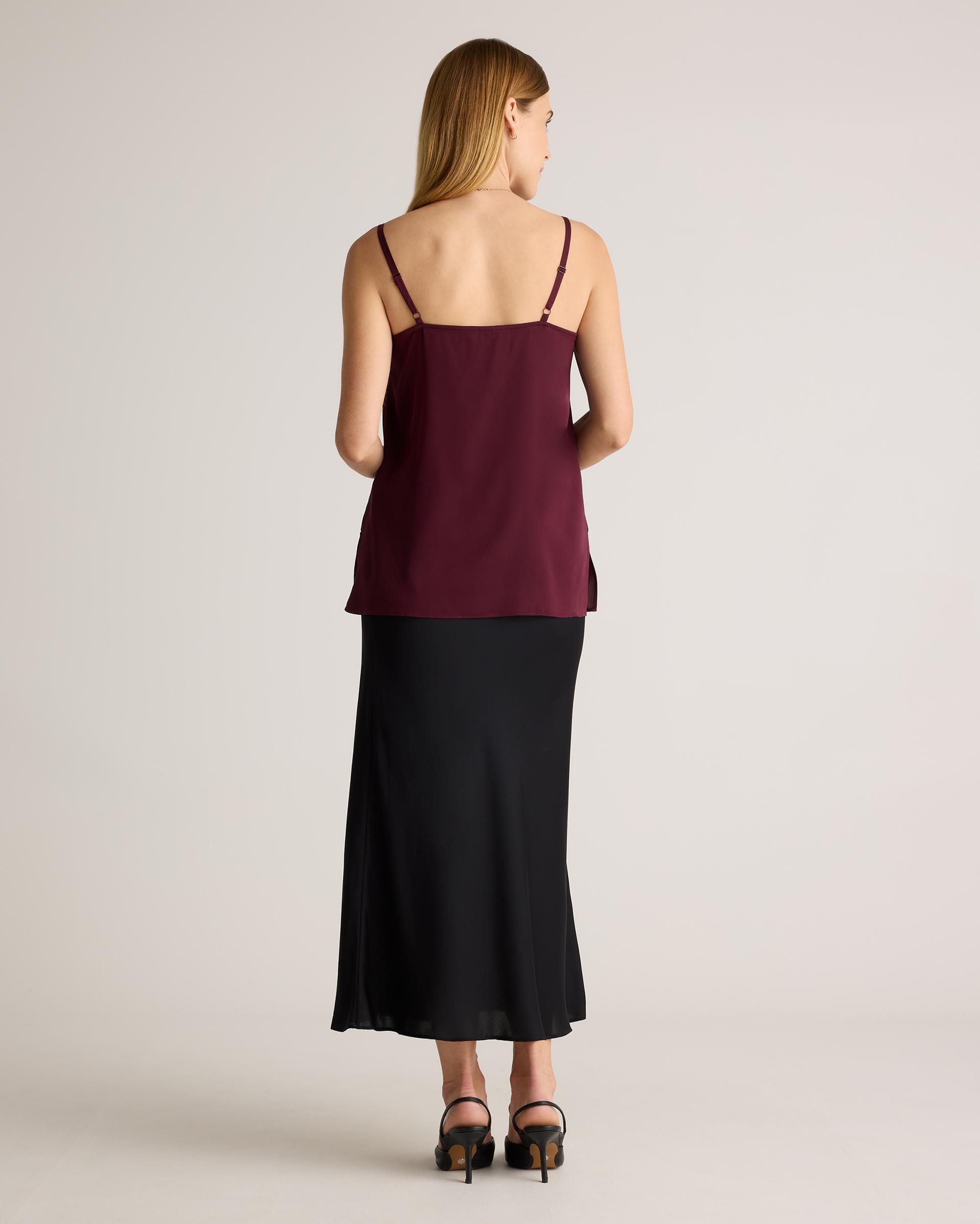 Quince | Women's Washable Stretch Silk V-Neck Maternity Cami Mulberry Silk Product Image