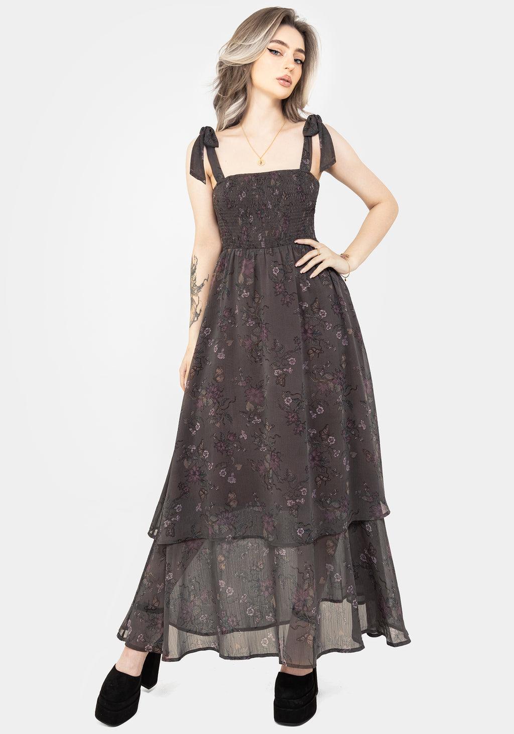 Arnora Cami Tiered Shirred Bodice Maxi Dress Product Image