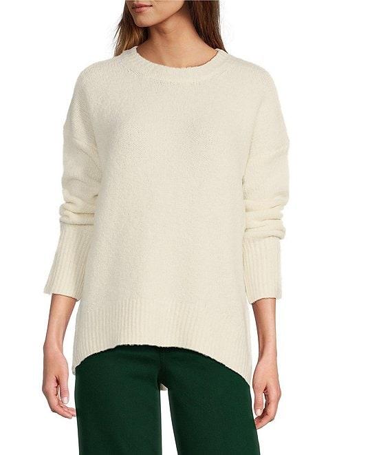 Antonio Melani Lorella Imitation Alpaca Round Neck Long Sleeve Sweater Product Image