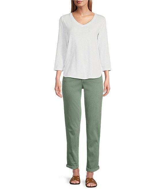 Tommy Bahama Ashby Isles Slub Rib V-Neck 3/4 Sleeve Tee Product Image