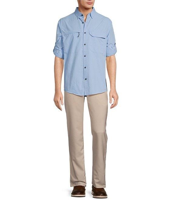 Roundtree & Yorke The Charter Performance Vented Long Sleeve Solid Fishing Sport Shirt Product Image