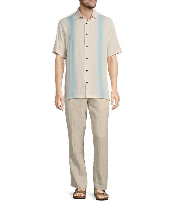 Caribbean Chest Stripe Short Sleeve Woven Shirt Product Image