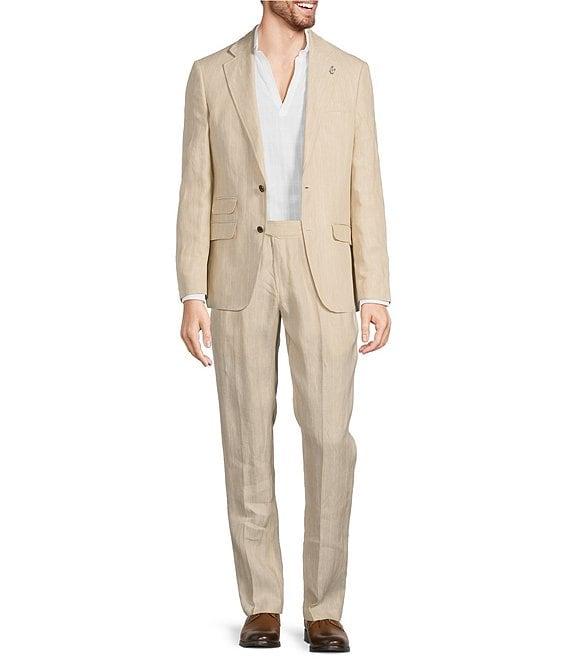 Murano Baird McNutt Linen Slim Fit Stripe Blazer Product Image