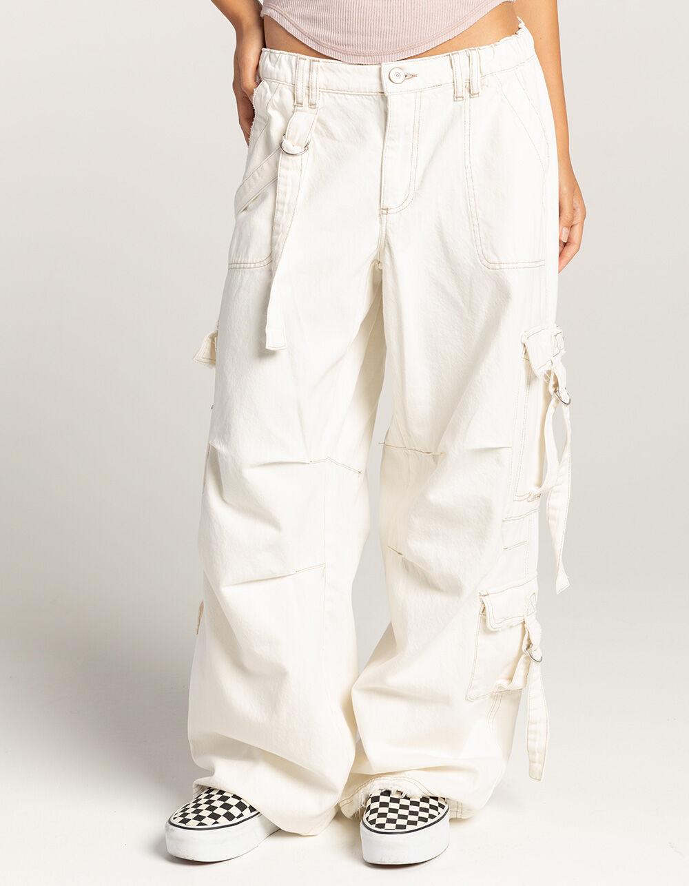 BDG Urban Outfitters Strappy Womens Cargo Pants - ECRU Product Image