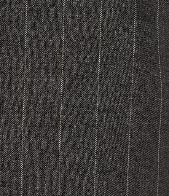 Hickey Freeman Classic Fit Flat Front Stripe Print 2-Piece Suit Product Image