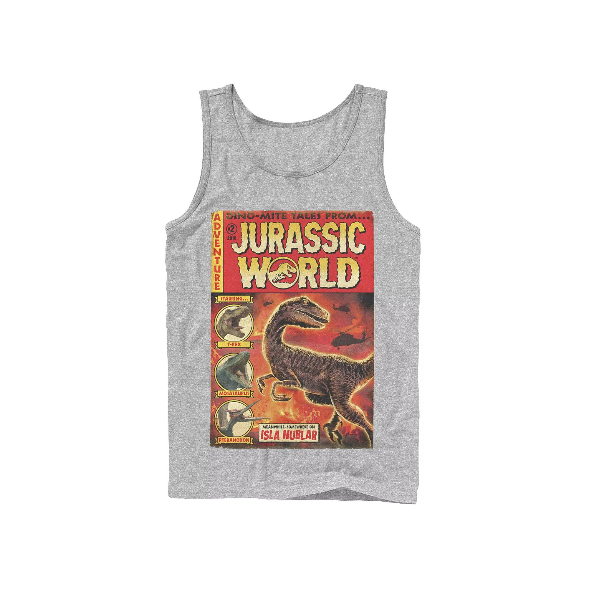Men's Jurassic World Two Dino-Mite Tales Vintage Tank Top,  Product Image
