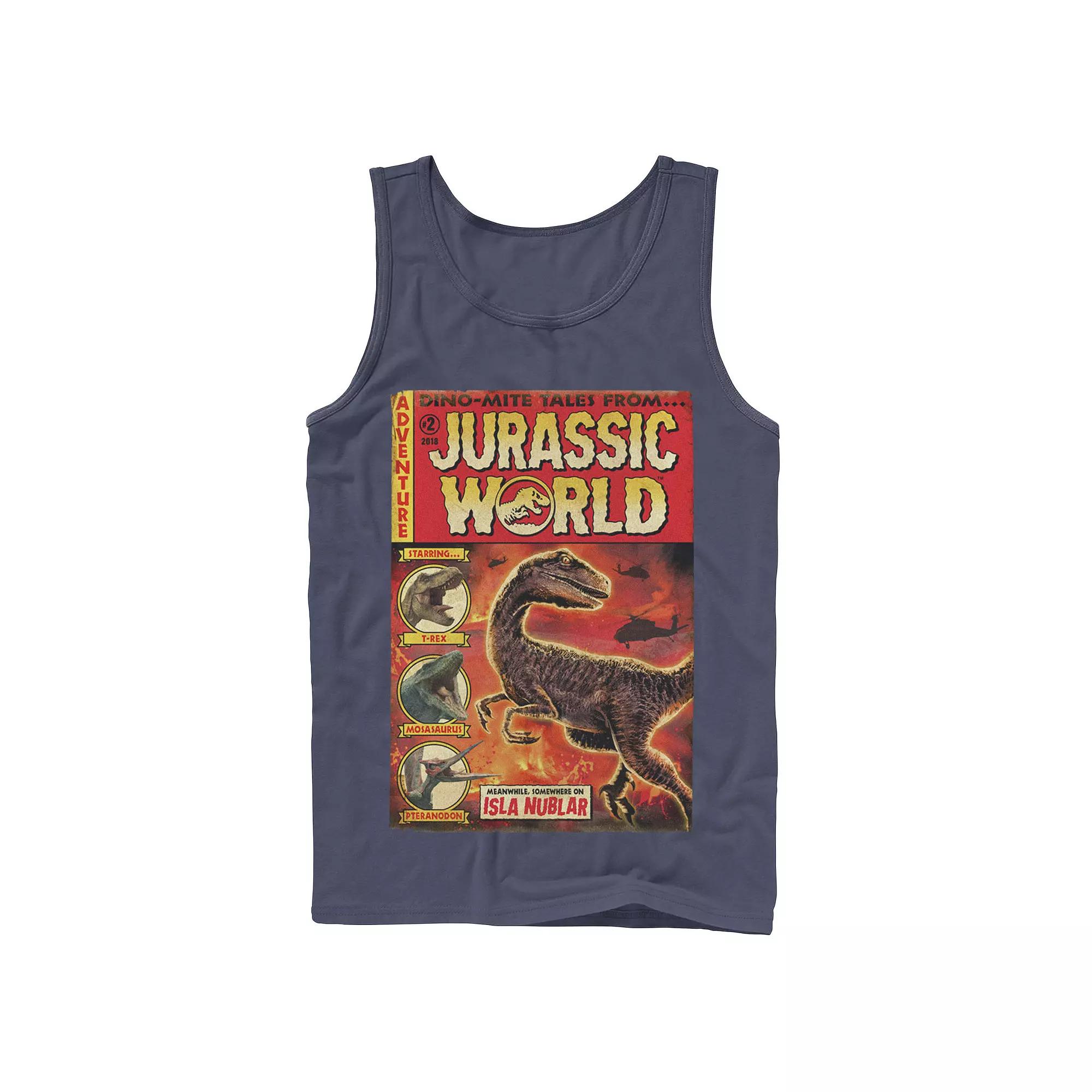 Men's Jurassic World Two Dino-Mite Tales Vintage Tank Top,  Product Image