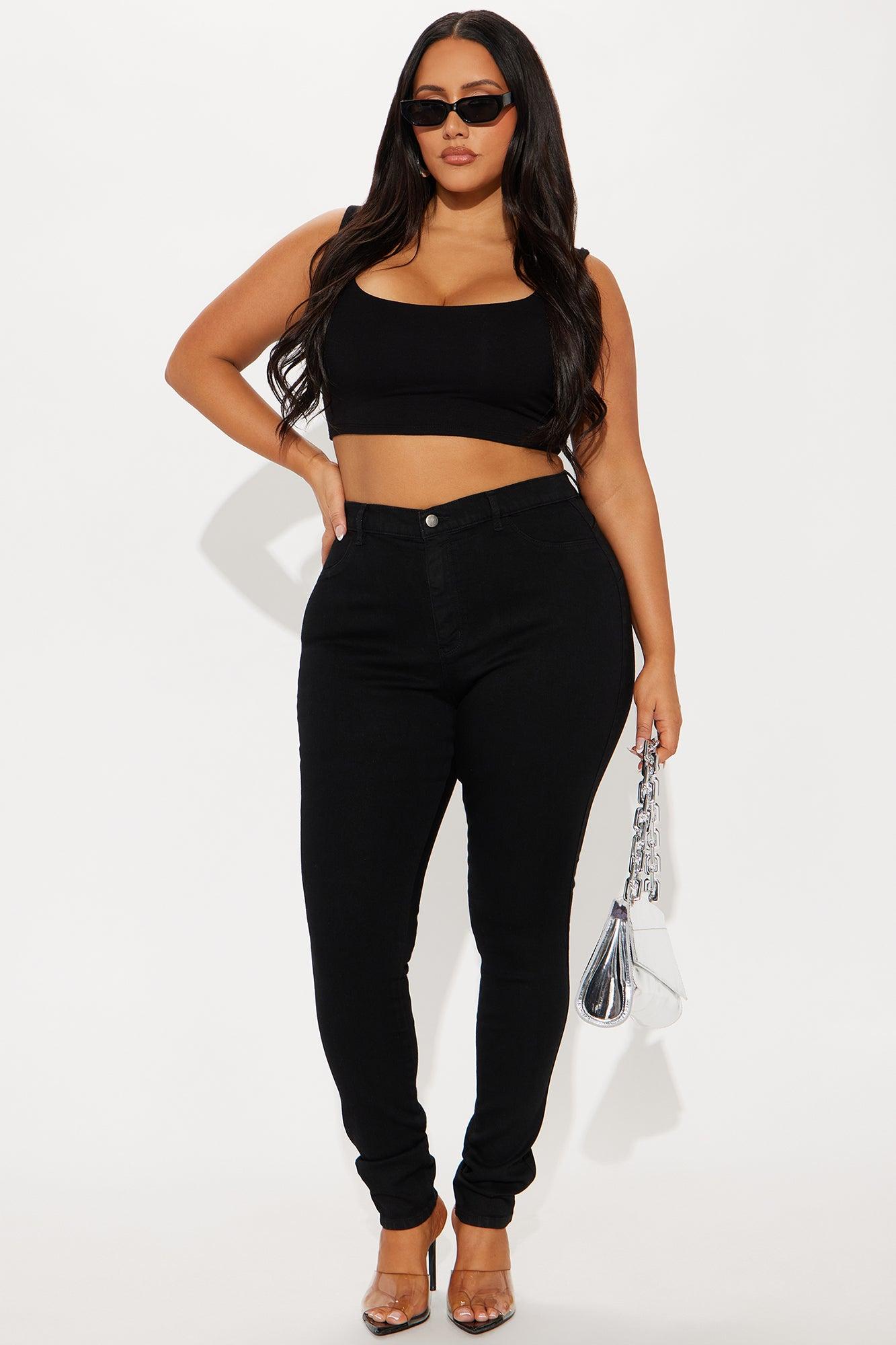 Tall Classic Beauty Booty Lifter Skinny Jeans - Black Female Product Image