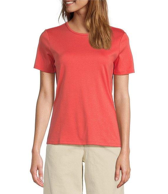 L.L.Bean Crew Neck Short Sleeve Tee Shirt Product Image