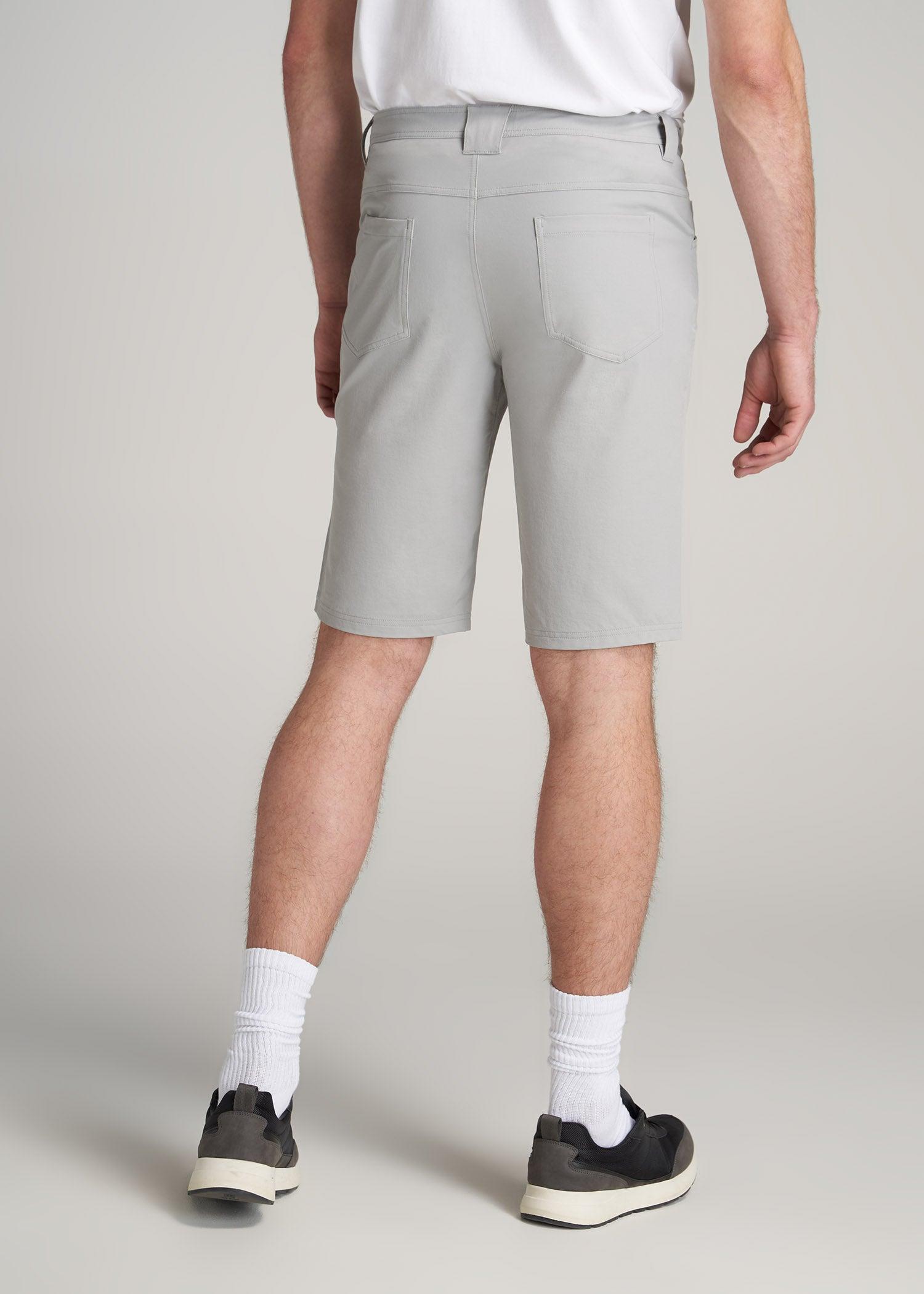 Hiking Shorts for Tall Men in Light Grey Male Product Image