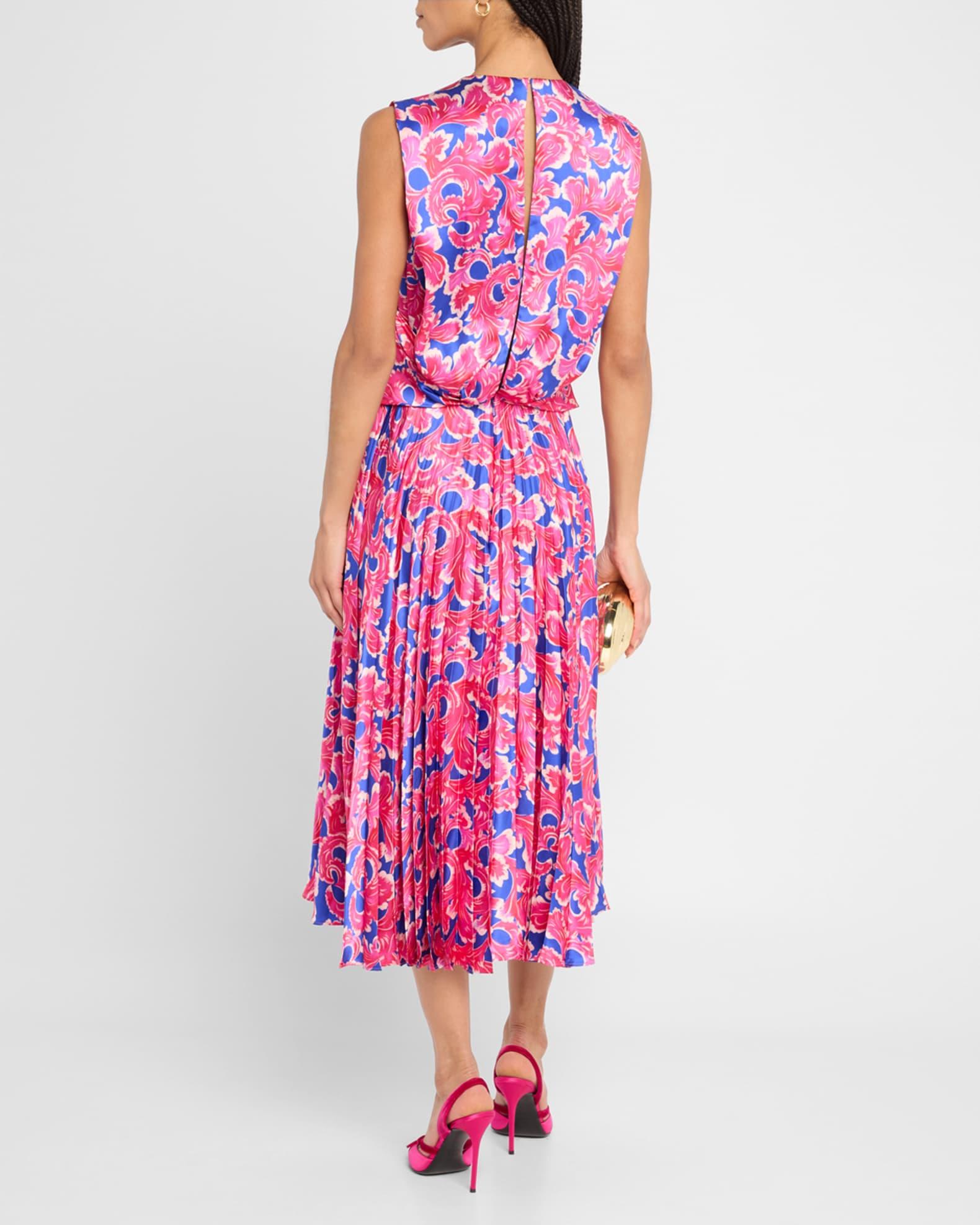Gwen Silk Midi Dress Product Image