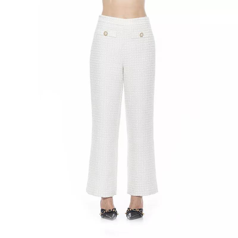 Women's ALEXIA ADMOR Jayden Wide Leg Tweed Pants,  Product Image