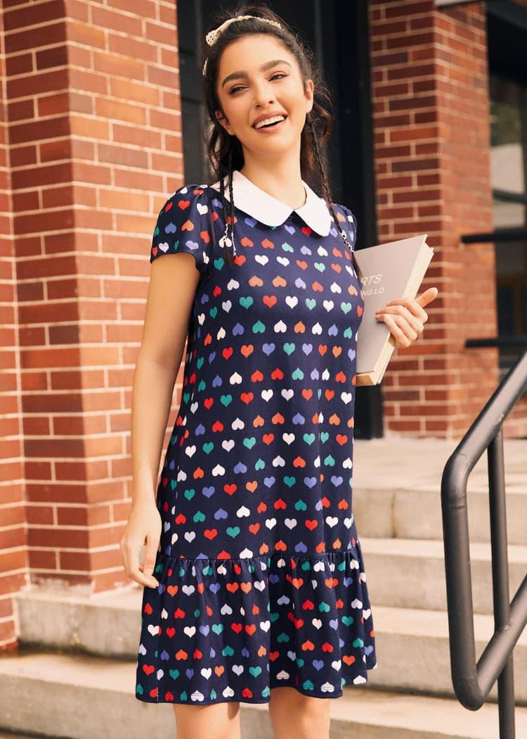 School Days Collared Dress Product Image